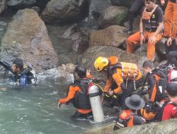Pria yang Tenggelam di Air Terjun Pung Bunga Maros Berhasil Ditemukan Tim SAR Gabungan