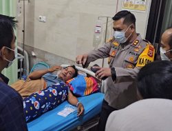 Kapolres Tator Bersama KPU Besuk Penyelenggara Pemilu di Rumah Sakit