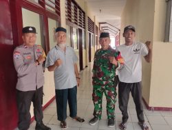Sinergi TNI-Polri, Bhabinkamtibmas Pulau Barrang Lompu bersama Babinsa Jaga Kamtibmas Pasca Pemilu 2024