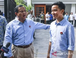 Pasangan Capres Cawapres Prabowo-Gibran diteriaki Masa: Presiden, Presiden, Presiden