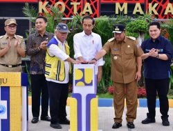 Didampingi Pj Gubernur Sulsel, Presiden Jokowi Resmikan IPAL Losari di Makassar