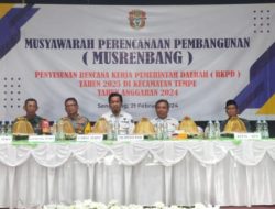 Supardi Amar Buka Musrenbang RKPD Tahun 2025 se Kecamatan Tempe