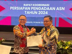 Pj Bupati Bantaeng Hadiri Rakor Persiapan Pengadaan ASN Tahun 2024 di Jakarta Selatan 