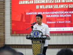 Buka Acara Pembinaan JDIH, Kadivyankum Kemenkumham Sulsel Harap Anggota JDIH Aktif Sebarkan Informasi Hukum