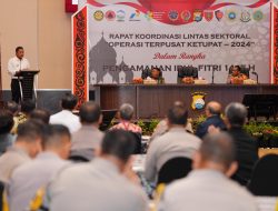 Pj Gubernur Bahtiar Baharuddin Pimpin Rakor Lintas Sektoral Pengamanan Arus Mudik Idulfitri 1445 H