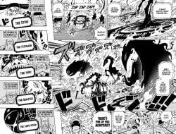 Spoiler One Piece 1111: Dewa Nika Luffy dan Robot Raksasa vs 5 Gorosei