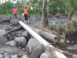 Dampak Lahar Dingin Gunung Semeru, Empat Tiang Listrik di Kabupaten Lumajang Alami Kerusakan Parah