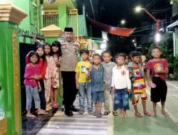 Pengamanan Sholat Tarwih, Bhabinkamtibmas Polres Pelabuhan Makassar Imbau Anak-anak Tak Nyalakan Petasan