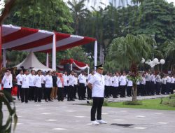 Pj Wali Kota Batu Ditunjuk Komandan Upacara Puncak Hari Otoda di Surabaya