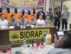 Polres Sidrap Release Ekspose Penanganan Sejumlah Kasus April 2024