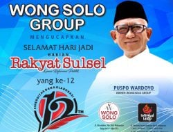 Wong Solo Group Ucapkan Selamat Ulang Tahun ke-12 Harian Rakyat Sulsel