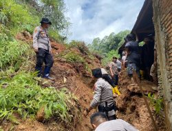 Air Sungai Meluap Akibat Longsor, Ini Langkah Polres Tator Bersama Tim Gabungan