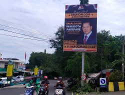 Taat Aturan dan Beri Kontribusi PAD Pemkot, Baliho Bacalon Wali Kota Parepare MZ Dipasang Di Billboard