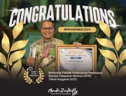 Pemkot Makassar Juara 1 SPM Award 2024, Kepala Bappeda Kota Makassar Ucapkan Selamat