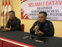 Tim Supervisi Sat Brimob Polda Sulsel Supervisi di Mako Yon C Pelopor Bone
