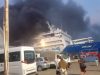 KM Umsini Terbakar di Pelabuhan Soekarno Hatta Makassar