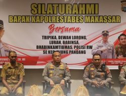 Wakili Camat, Sekcam Ujung Pandang Silaturahmi Bersama Kapolrestabes Makassar