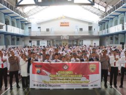 Polres Pelabuhan Makassar Sosialisasi Psikoedukasi Dampak dan Pencegahan Bullying di SMP Negeri 5 Makassar