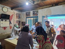Monitoring Antisipasi Stunting, Bhabinkamtibmas Melayu Baru Sambangi Posyandu