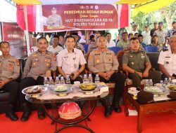 Peringatan HUT Bhayangkara ke-78, Polres Takalar Renovasi Rumah Tak Layak Huni