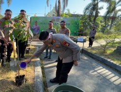 HUT Bhayangkara ke-78, Polres Pelabuhan Makassar Penanaman Pohon Bentuk Kepedulian Kelestarian alam