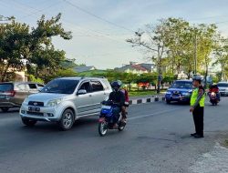 Satlantas Polres Takalar Rutin Lakukan Pengaturan Lalu lintas