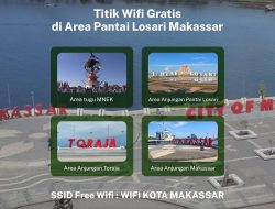 Bappeda Kota Makassar Sebut Wifi Gratis Kini Bisa Dinikmati di 4 Titik Kawasan Pantai Losari