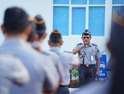 Pimpin Apel Pagi, Kakanwil Kemenkumham Sulsel Minta Seluruh Pegawai Bertanggung Jawab Atas Capaian WBK Kanwil