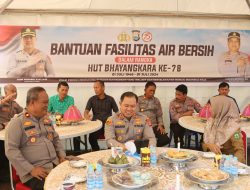 Polres Luwu Serahkan Bantuan Fasilitas Air Bersih Jelang HUT Bhayangkara Ke-78