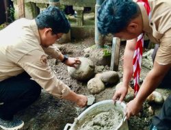 Letakkan Batu Pertama Pembangunan Tugu Pramuka, Edy Manaf: Kali Pertama dalam Sejarah Kepengurusan Kwarcab Bulukumba