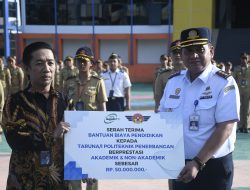 Bank BTN Syariah Serahkan Biaya Pendidikan ke 51 Mahasiswa Berprestasi Poltekbang Makassar