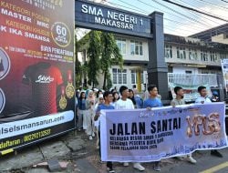 SMAN 1 Makassar Gelar Jalan Santai, Sambut Peserta Didik Baru
