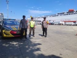 Awasi Aktivitas Pelabuhan Makassar, Polsek Soeta Rutin Lakukan Patroli Sebagai Pengamanan
