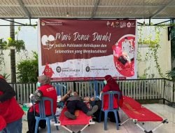 KPU Selayar Gandeng Mahasiswa KKN Unhas Donor Darah dan Sosialisasi