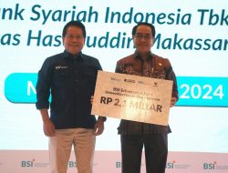 Unhas Terima Bantuan Beasiswa Pendidikan Rp2,1 Miliar dari Bank Syariah