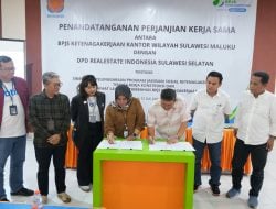 BPJS Ketenagakerjaan dan REI Sulsel Tekan Kerja Sama