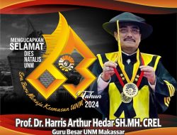 Prof Harris Arthur Hedar Berikan Apresiasi Dies Natalis UNM ke-63