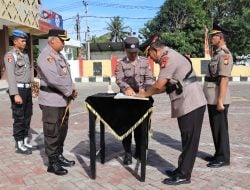 AKBP Dodik Lantik Pejabat Utama Lingkup Polres Barru