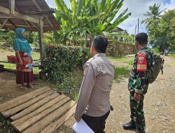 Sasar Daerah Terpencil di Mare, Babinsa dan Babhinkamtibmas Edukasi Warga Kibarkan Merah Putih