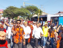 Diantar Ribuan Pendukung, Paris-Islam Resmi Mendaftar di KPU Sebagai Paslon Bupati dan Wakil Bupati Jeneponto