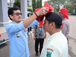 Sekda Pinrang Sematkan Atribut Paskibraka, Tanda Dimulainya Latihan