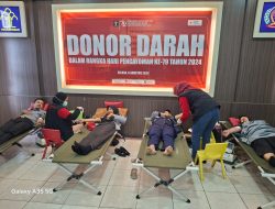 Rutan Pinrang Gelar Bakti Sosial Donor Darah, Sambut Hari Pengayoman ke-79