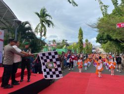 Hari Kedua, Puluhan Barisan Pelajar SD se-Parepare Semangat Lomba Gerak Jalan HUT Kemerdekaan