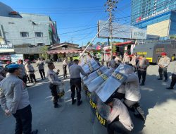 Pilkada 2024, Polres Pelabuhan Makassar Gelar Latihan Dalmas