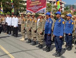 Jelang Pendaftaran Paslon, Polres Tana Toraja Gelar Simulasi Sispamkota Ops Mantap Praja 2024-2025