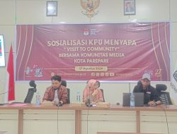 Gelar “Visit to Community, KPU Parepare Ajak Pers Wujudkan Pilkada Bermartabat