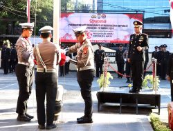 Kapolres Takalar Jadi Inspektur Upacara Pengibaran Bendera Dirgahayu RI Ke-79 Tahun 2024