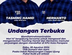 Terbuka Untuk Umum, TSM-MO Ajak Partisipasi Warga Bersama-sama Daftar di KPU Parepare