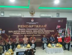 KPU Parepare Nyatakan Berkas Pendaftaran Paslon TSM-MO Lengkap