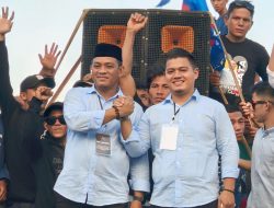 Daftar di KPU, Pata-Dhevy Diantar Ribuan Masyarakat Luwu